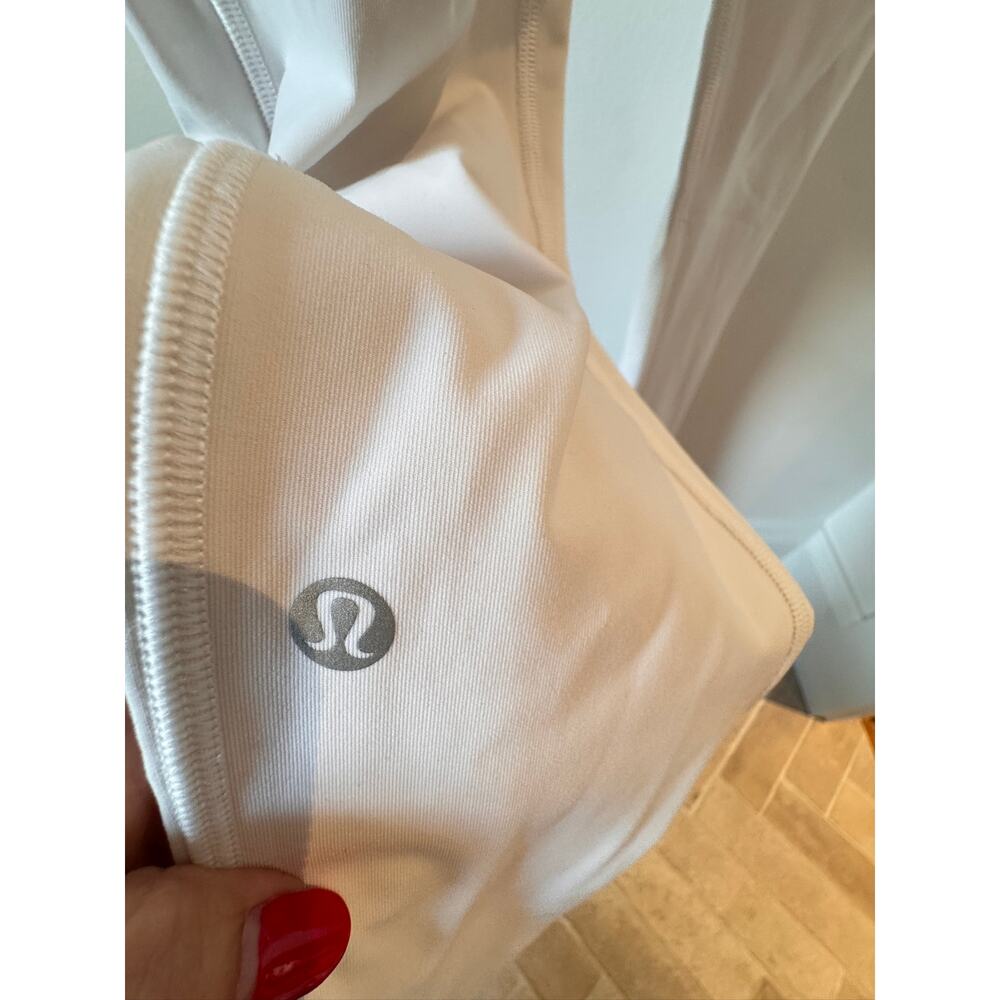 Lululemon White Swift Speed High-Rise Tight Running Leggings Pockets Size 4